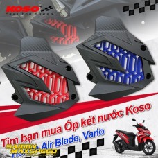 Ốp Két Nước KOSO Honda AB, Vario, Lead, SH Mode, PCX 2 Val (chính hãng)