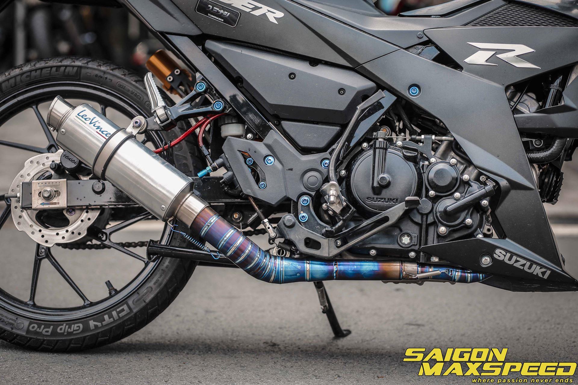 Cổ Pô Titanium Full System Gsx R150-S150 / Raider Fi